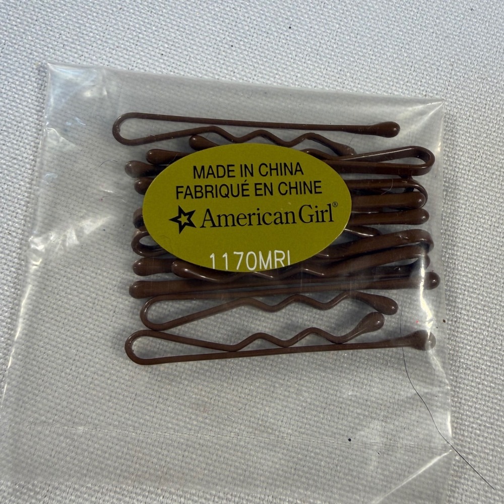 American Girl Brown Mini Bobby Pins Doll Hair Accessories  Set of 10